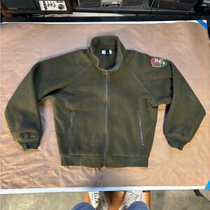 Vintage Y2K Forest Service polar fleece zip up jacket, warm and cozy, USA made